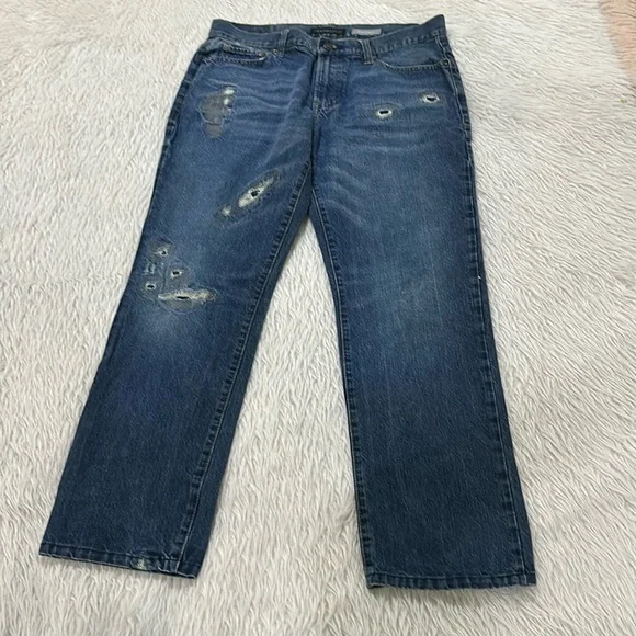 Aeropostale skinny distressed denim jeans size 34 - Picture 2 of 11